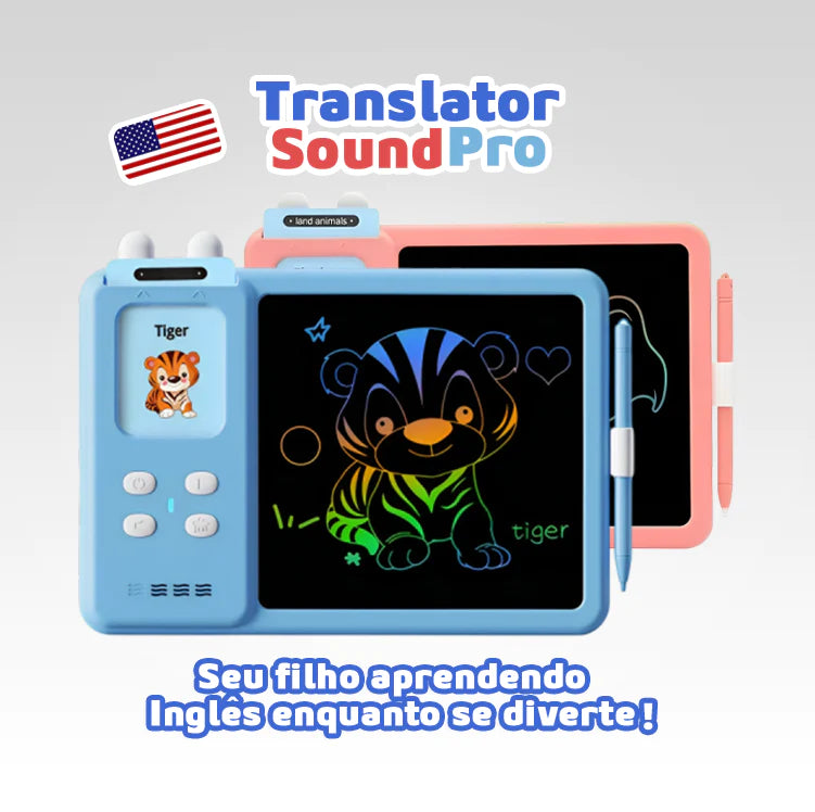 O Brinquedo® - Translersound Pro™ Cartões Sonoros Interativos Com Tela Para Desenho