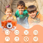 O Brinquedo® - Câmera Digital Infantil Hd 1080P 20Mp Com Carregador Usb E De Selfie Embutida