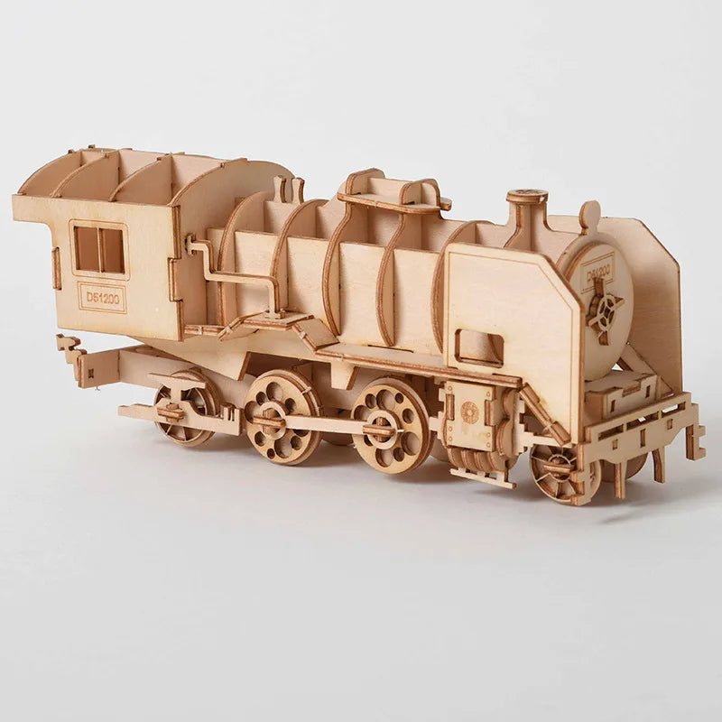 O Brinquedo® - Mastercraft Puzzles™ Coleção De Puzzles 3D Madeira Locomotiva (150 X 52 65Mm)