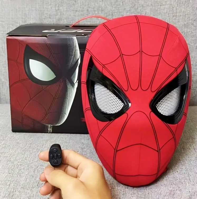 O Brinquedo® - ArachniHero Visor™ - Máscara de Herói com Olhos Móveis