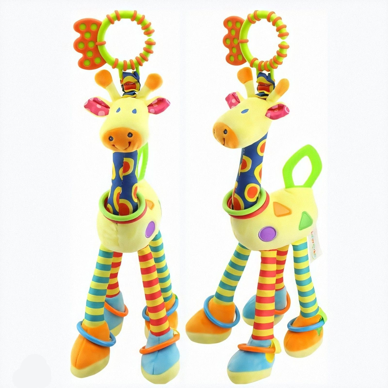 O Brinquedo® - Chocalho De Girafinha Para Bebê
