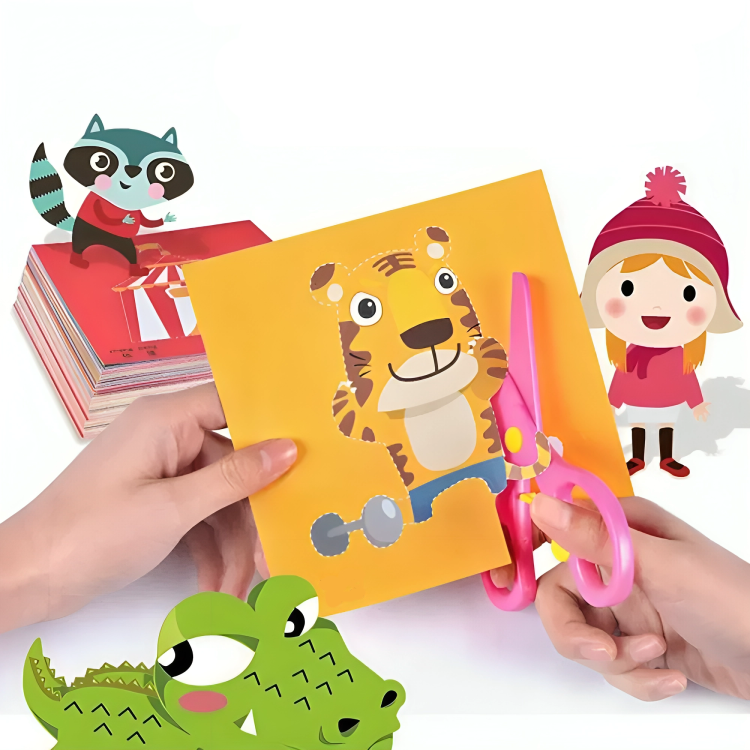 O Brinquedo® - CraftyCut™ - Livro de Corte de Papel Artesanal para Crianças