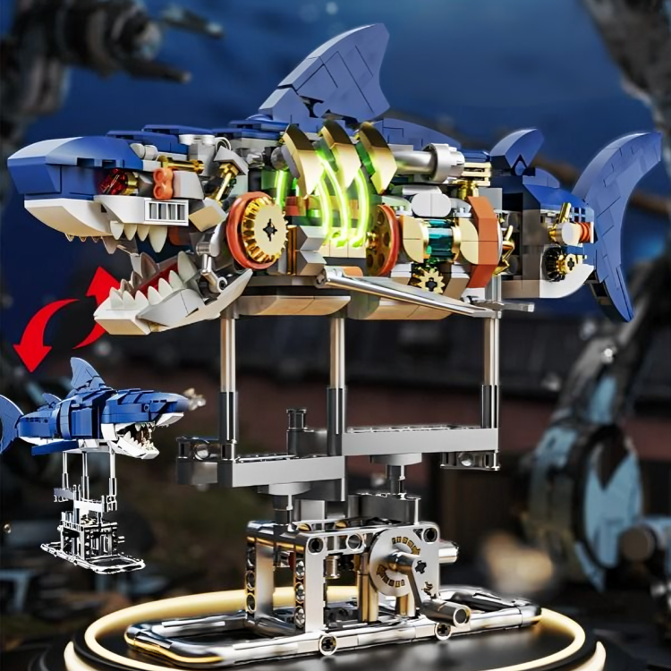 O Brinquedo® - SharkBotic™ - Conjunto de Construção de Tubarão Mecânico