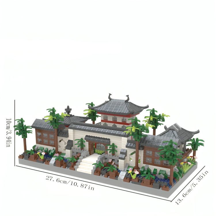 O Brinquedo® - Suzhou SerenityGarden™ - Jogo de Montar Estilo Étnico "Jardins de Suzhou"