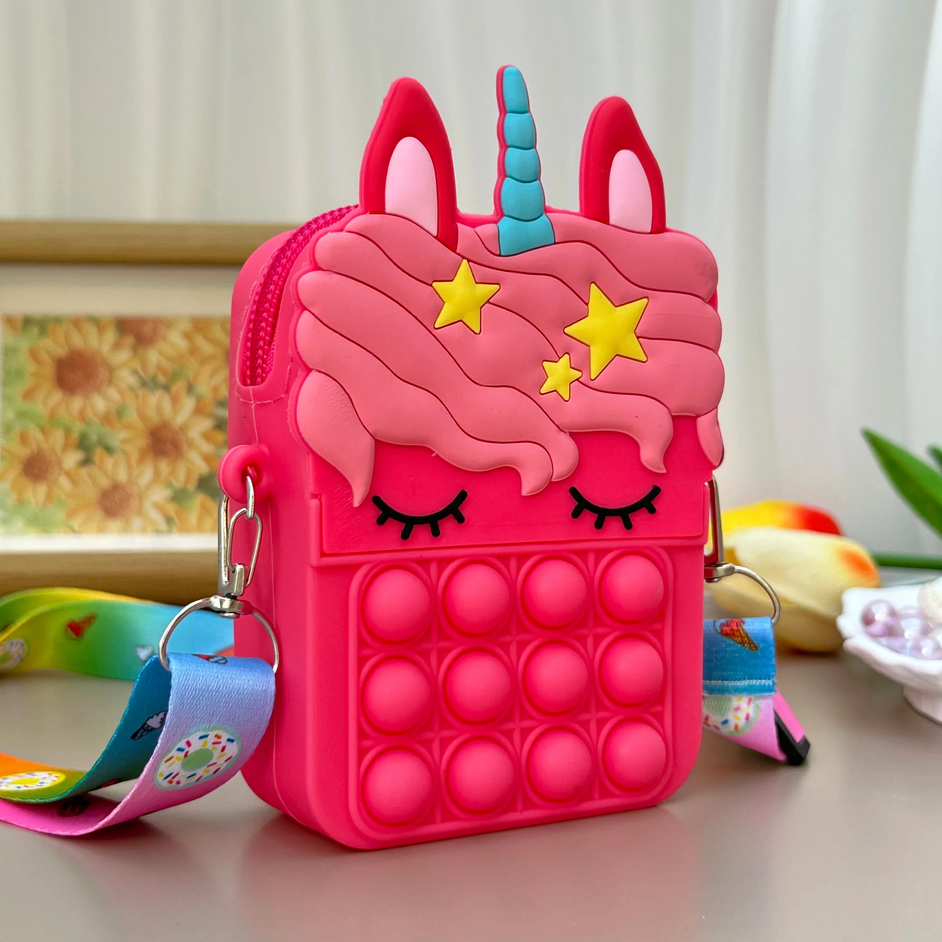 O Brinquedo® - Unicórnio Bag™ - Bolsa de Silicone Pop It