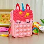 O Brinquedo® - Unicórnio Bag™ - Bolsa de Silicone Pop It