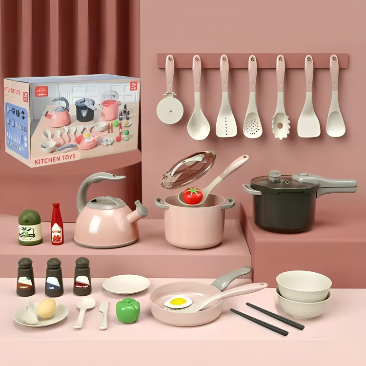 O Brinquedo® - Master Kitchen Set - Conjunto de Utensílios de Cozinha para Crianças