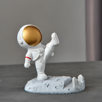 O Brinquedo® - Astroholder™ Suporte Para Celular Com Design De Astronauta Em Pé Ouro