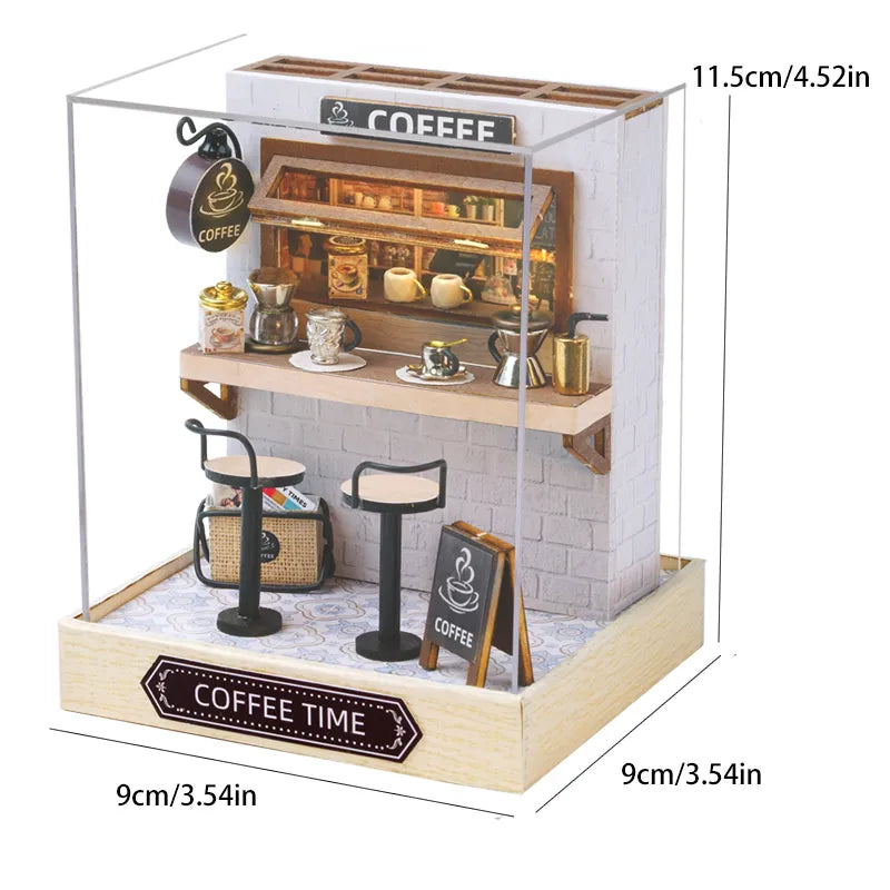 O Brinquedo® - Mini Cafeteria Decorativa Vintage