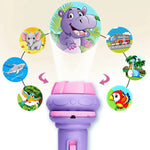 O Brinquedo® - Lanterna Projetora De Desenhos Infantil