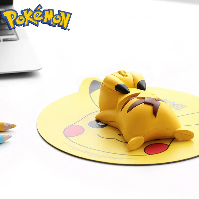 O Brinquedo® - Mouse Bluetooth + Pad Pikachu