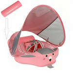 O Brinquedo® - Boia Para Bebê Com Tecnologia Não Inflável Proteção Fpu 50+ & + Brinde Exclusivo Rosa