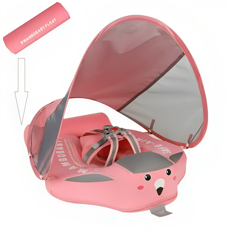 O Brinquedo® - Boia Para Bebê Com Tecnologia Não Inflável Proteção Fpu 50+ & + Brinde Exclusivo Rosa
